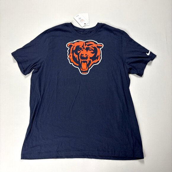 Chicago Bears Nike Mens T Shirt Blue Sz XL NWT NFL Football New - Picture 1 of 7